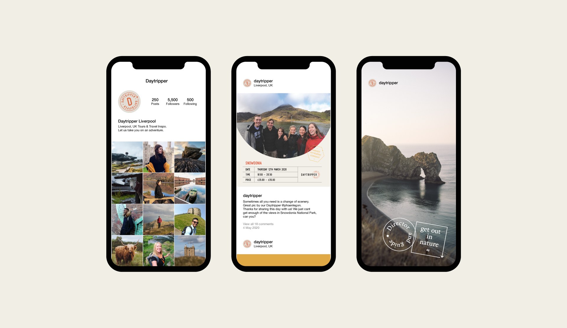 Daytripper — selected responsive website designs