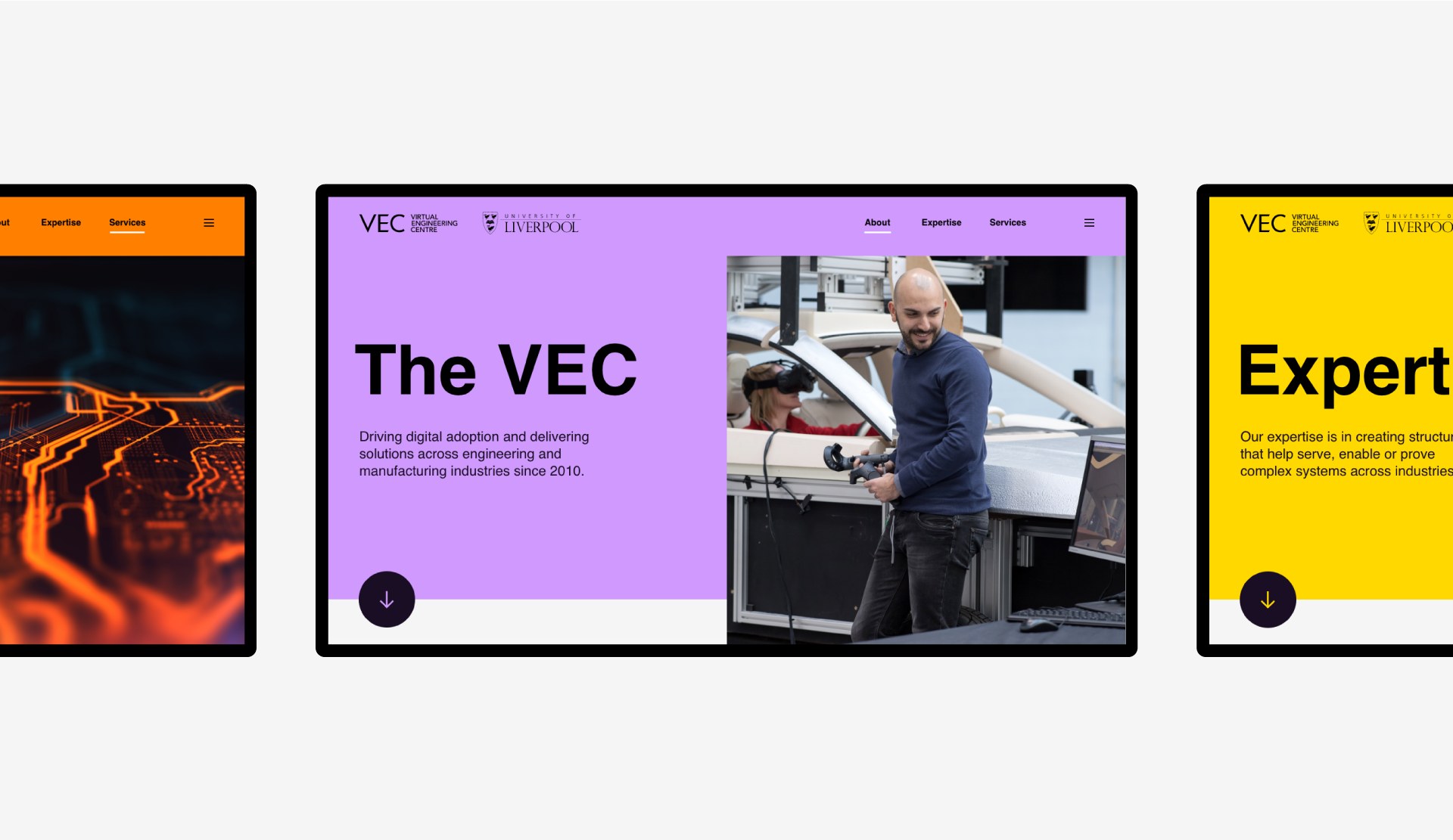 VEC — selected responsive website designs
